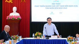 Thứ trưởng Bộ Công Thương Trương Thanh Hoài phát biểu khai mạc hội thảo.