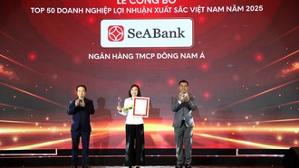 SeABank lần thứ 6 được vinh danh trong Top 50 doanh nghiệp có lợi nhuận xuất sắc nhất Việt Nam năm 2025 