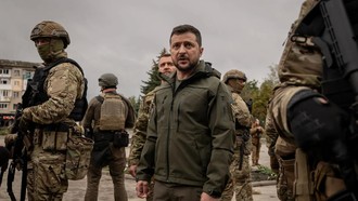 Tổng thống Ukraine Volodymyr Zelensky. Ảnh: NYT.