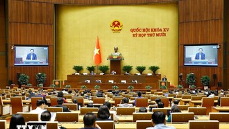 Kỳ họp thứ 10, Quốc hội khoá XV. Ảnh: Doãn Tấn/TTXVN.