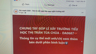 Sốc: Dự án Sức mạnh 2000 của Hoàng Hoa Trung, trường xây xong đã lâu vẫn đăng bài kêu gọi quyên góp tiếp?