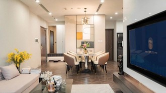 Căn hộ 3PN của The Opus One (Vinhomes Grand Park) có diện tích gần 80m2 đáp ứng cho gia đình đa thế hệ.