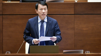 Đại tướng Lương Tam Quang - Bộ trưởng Bộ Công an phát biểu về sàn dữ liệu tại Việt Nam.