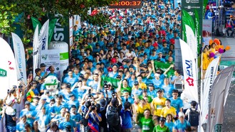 Các VĐV xuất phát tại Vnexpress Marathon Cần Thơ 2025