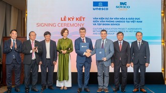Dưới sự chứng kiến của Tổng Giám đốc UNESCO Audrey Azoulay, UNESCO và Tập đoàn SOVICO đã chính thức trao hai thỏa thuận hợp tác nhằm triển khai hai dự án trọng điểm trong lĩnh vực văn hoá và giáo dục, giai đoạn 2025–2030. Sự kiện diễn ra bên lề Liên hoan phim châu Á Đà Nẵng 2025.