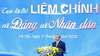 Tổng Bí thư Tô Lâm phát biểu tại Lễ kỷ niệm 80 năm Ngày truyền thống Thanh tra Việt Nam.