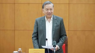 Tổng Bí thư Tô Lâm phát biểu. 