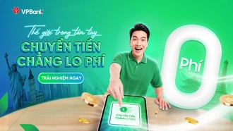 “Chuyển tiền Quốc tế 0 phí - Nhẹ như không khí “với VPBank