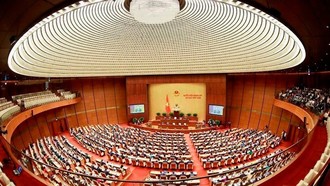 Một phiên khai mạc kỳ họp của Quốc hội khóa XV.