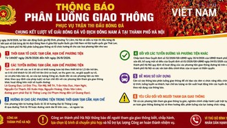 Phân luồng giao thông phục vụ chung kết ASEAN Cup Việt Nam - Thái Lan