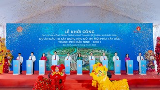 Dự án Đầu tư xây dựng Khu đô thị mới phía Tây Bắc thành phố Bắc Ninh - Khu 1, hay Vinhomes King Park chính thức khởi công
