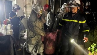Hiện trường vụ cháy kinh hoàng khiến 5 người tử vong ở Hà Nội.