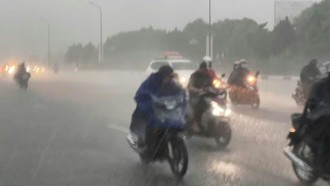 Hà Nội tiếp tục là tâm mưa trong hai ngày 16-17/9. 