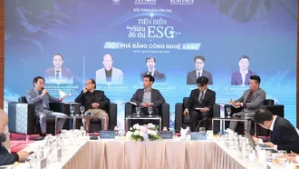 Đối thoại Chuyên gia với chủ đề: “Tiến biển bằng siêu đô thị ESG++: Đột phá bằng công nghệ xanh” chiều ngày 09/12, tại Trung tâm Hội nghị Quốc gia .