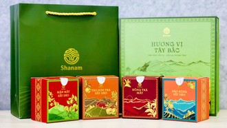 Hộp quà tết gói trọn hương vị Tây Bắc của nhà trà Shanam