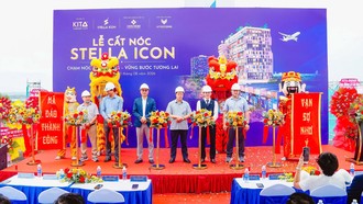 Tháp căn hộ Stella Icon cất nóc: Lời khẳng định năng lực của chủ đầu tư Kita Group