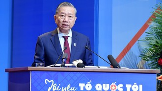 Tổng Bí thư Tô Lâm phát biểu chỉ đạo tại phiên trọng thể Đại hội đại biểu toàn quốc Hội LHTN Việt Nam lần thứ IX, nhiệm kỳ 2024 - 2029 - Ảnh VGP