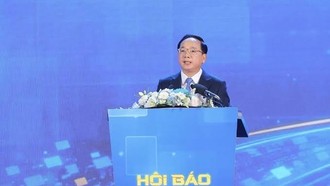 Đồng chí Trịnh Văn Quyết - Ủy viên Bộ Chính trị, Bí thư Trung ương Đảng, Trưởng ban Tuyên giáo và Dân vận Trung ương tại Lễ Khai mạc Hội Báo toàn quốc năm 2026.