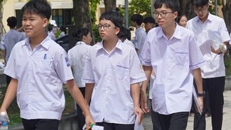 Học sinh dự thi lớp 10 tỉnh Quảng Trị năm 2026. (Ảnh: Báo và phát thanh, truyền hình Quảng Trị)