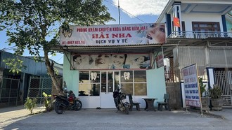 Một cơ sở nha khoa hoạt động trên địa bàn xã Trường Ninh, Quảng Trị.