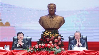 Tổng Bí thư Tô Lâm thông báo kết quả Đại hội đại biểu toàn quốc lần thứ XIV của Đảng Cộng sản Việt Nam tại Lào