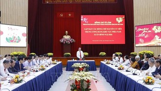 Tổng Bí thư Tô Lâm gặp mặt các đồng chí nguyên Ủy viên Trung ương Đảng khu vực phía Nam