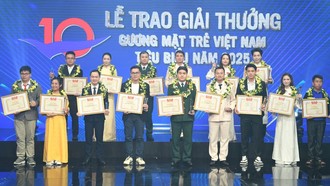 Vinh danh 10 Gương mặt trẻ Việt Nam tiêu biểu năm 2025