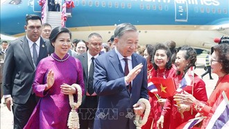Tổng Bí thư, Chủ tịch nước Tô Lâm và Phu nhân bắt đầu thăm chính thức Vương quốc Thái Lan