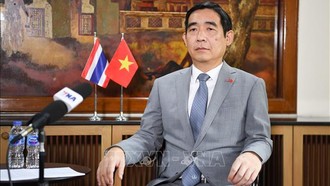 Đại sứ Việt Nam tại Thái Lan Phạm Việt Hùng. Ảnh: Phạm Hải/PV TTXVN tại Thái Lan