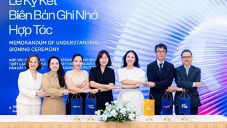 Đại diện VEC và các đối tác COEX, Chan Chao International, VEAS (Minh Vi), VCCorp trong lễ ký kết hợp tác chiến lược mới đây. 