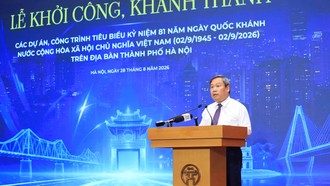 Hà Nội khởi công, khánh thành 17 dự án, công trình tiêu biểu, vốn đầu tư 397.018 tỷ đồng