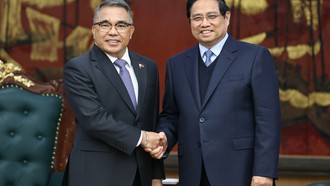 Thủ tướng Chính phủ Phạm Minh Chính tiếp Đại sứ Philippines Meynardo Los Banos Montealegre tới chào từ biệt, kết thúc nhiệm kỳ công tác tại Việt Nam 