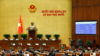 Quốc hội biểu quyết thông qua Luật Dẫn độ.