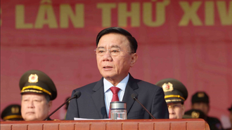 Đồng chí Trần Cẩm Tú, Ủy viên Bộ Chính trị, Thường trực Ban Bí thư phát biểu chỉ đạo. 