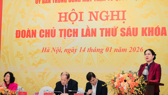Ban Thường trực Ủy ban Trung ương Mặt trận Tổ quốc Việt Nam tổ chức Hội nghị Đoàn Chủ tịch Ủy ban Trung ương Mặt trận Tổ quốc Việt Nam lần thứ Sáu khóa X.