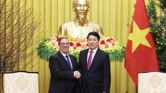 Chủ tịch nước tiếp Đặc phái viên Đảng, Nhà nước Cuba, Bộ trưởng Ngoại giao Cuba.