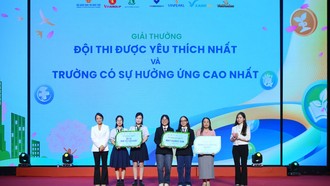 Trường THPT A Duy Tiên (Ninh Bình) đạt giải “Trường có sự hưởng ứng cao nhất” trong cuộc thi Tiếng nói Xanh mùa 3.