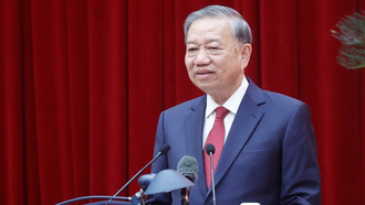 Tổng Bí thư Tô Lâm phát biểu tại cuộc gặp mặt thành viên Tiểu ban chuẩn bị Đại hội XIV của Đảng và Ban Chỉ đạo Tổng kết 40 năm đổi mới.