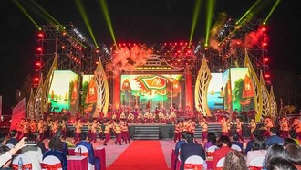 Hoạt cảnh tái hiện không gian văn hóa lịch sử của vùng đất Côn Sơn - Kiếp Bạc