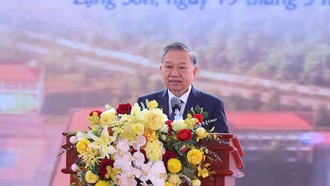 Tổng Bí thư Tô Lâm phát biểu tại Lễ khởi công