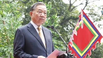 Tổng Bí thư, Chủ tịch nước Tô Lâm nói chuyện với các tầng lớp nhân dân tại Khu di tích lịch sử Quốc gia Đặc biệt Đền Hùng