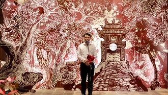 Đại diện đơn vị đồng tổ chức, TS. Lê Xuân Kiêu - Giám đốc Trung tâm Hoạt động VHKH Văn Miếu - Quốc Tử Giám phát biểu khai mạc