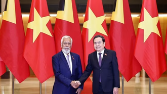 Chủ tịch Quốc hội Trần Thanh Mẫn hội kiến Thủ tướng nước Cộng hòa Dân chủ Timor-Leste Kay Rala Xanana Gusmão.