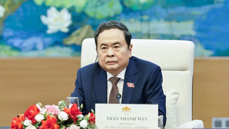 Chủ tịch Quốc hội Trần Thanh Mẫn phát biểu.