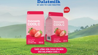 Dalatmilk ra mắt Thức uống sữa chua lên men Dâu Dalatmilk Cool C, mang trải nghiệm thanh mát từ cao nguyên đến người tiêu dùng Việt 