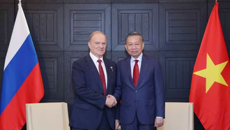 Tổng Bí thư, Chủ tịch nước Tô Lâm tiếp Chủ tịch Đảng Cộng sản Liên bang Nga Gennady Zyuganov
