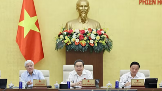 Chủ tịch Quốc hội Trần Thanh Mẫn phát biểu. 