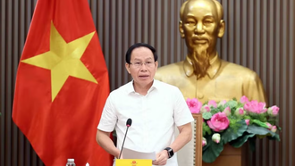 Phó Thủ tướng Lê Tiến Châu phát biểu chỉ đạo. 