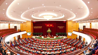 Phiên Khai mạc Hội nghị lần thứ tư Ban Chấp hành Trung ương Đảng khóa XIV. 