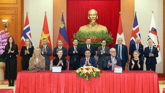 Tổng Bí thư, Chủ tịch nước Tô Lâm chứng kiến Lễ ký Hiệp định thương mại tự do giữa Việt Nam và các nước thành viên Hiệp hội Mậu dịch tự do châu Âu